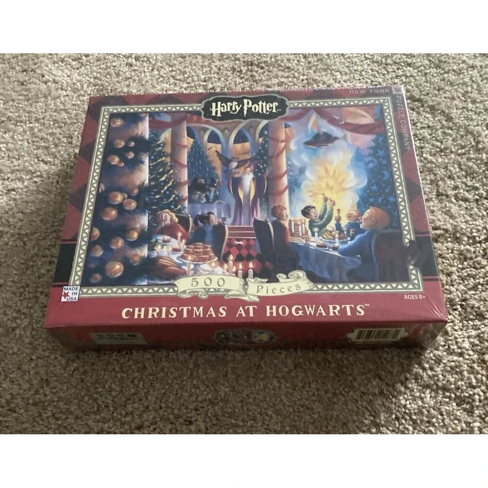 Harry Potter Christmas At Hogwarts 500 Piece Puzzle New York Puzzle Company